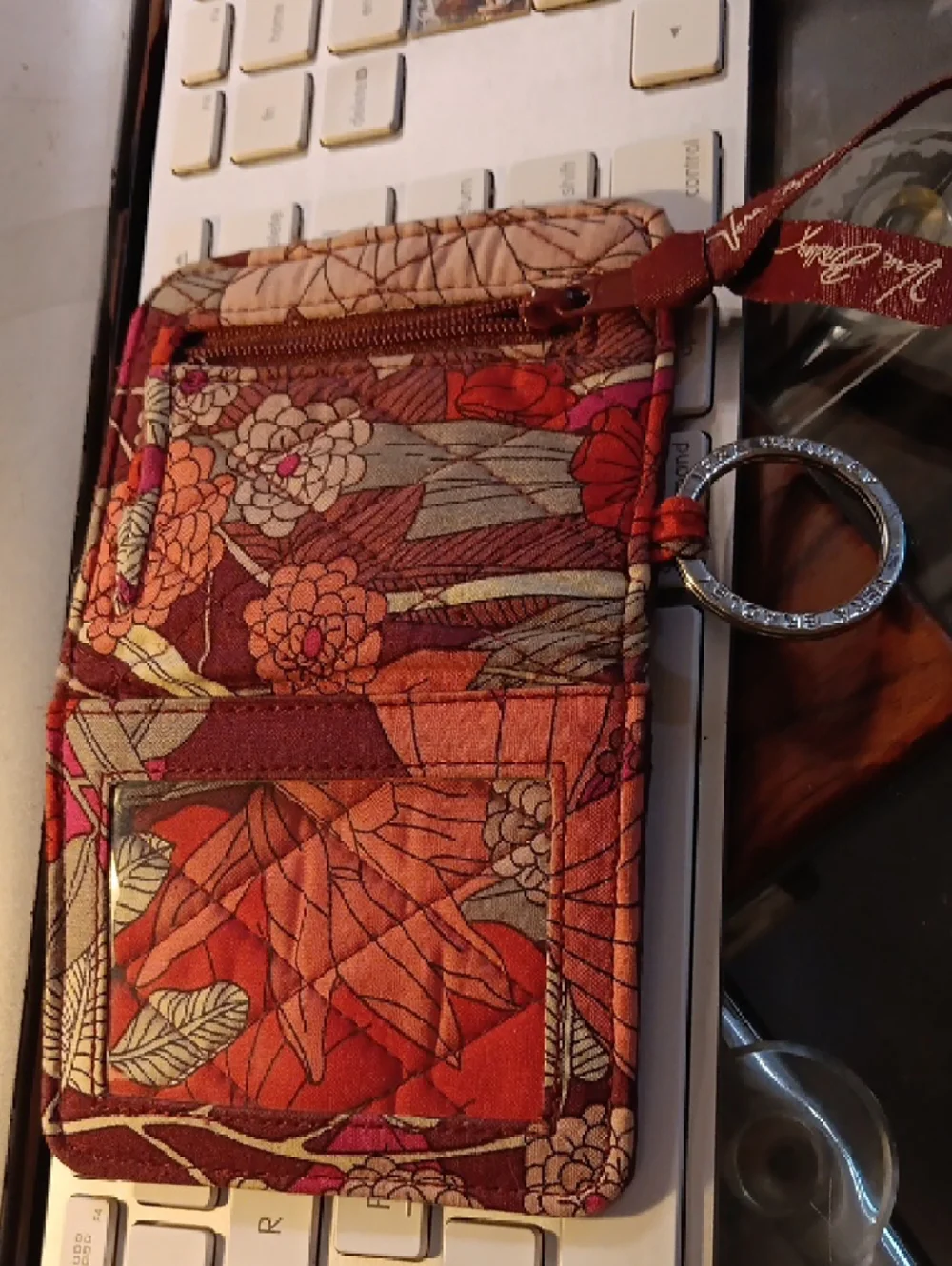 Vera Bradley zip ID case in the Bohemian Blooms pattern. - Picture 3 of 5